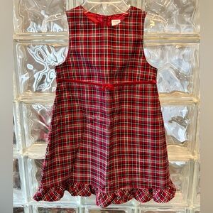 Vintage Gymboree Plaid Christmas Dress-size large (5 years)